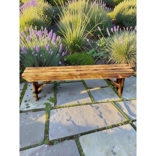 Handmade rustic wood bench - rustic,