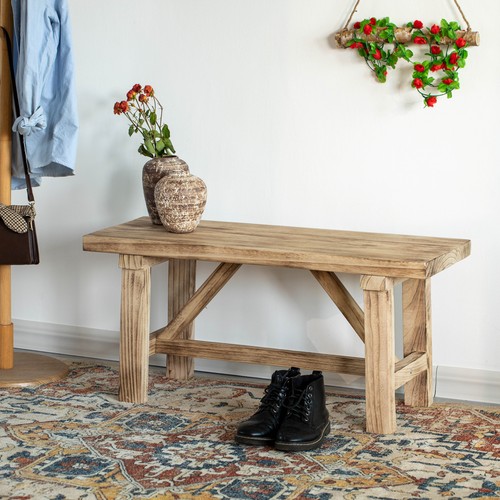 New wooden bench - bench, entryway